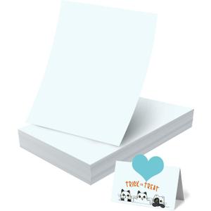 White Cardstock Paper 8.5 x 11, 60 Sheets 250g Premium White Card Stock Printer Paper, Heavy Construction Paper for card making, scrapbooking, craft