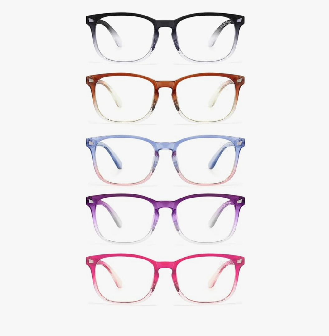 CCVOO Reading Glasses for Women/Men, Eyeglasses, Blue Light Readers for Women/Men, Computer Eye Glasses, Cheaters +2.00
