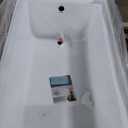 Kingston Brass Aqua Eden VTAP603622L 60-Inch Acrylic Alcove Tub with Left Hand Drain, White