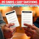 QUOKKA Couples Conversation Games for Date Night - Fun Couple Card Game with 500+ Questions - Perfect Icebreaker Game for Adults & Date Night Games for New or Married Couples I Travel Version