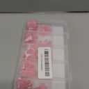 Misssix French Tip Press on Toe Nails, French Square Toe Nail Tips, Soft Gel False Toenail, Acrylic Soak off Fake Toe Nails for Women Nail Art DIY 15 Sizes