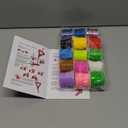 Lanyard String, 15 Rolls Gimp String, Plastic String Lacing Cord, Boondoggle String Kit