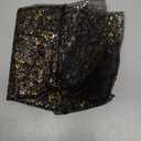 Artoid Mode Black Gold Gauze Table Runner 120 Inch 10FT, Glitter Metallic Foil Sheer Dining Wedding Anniversary Holiday Birthday Table Decor for Home Party (28" x 120")