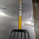 True Temper 6-Tine Steel Manure Fork Pitchfork with Hardwood Handle, 48 in., for Transferring Manure, Mulch with Cushion Grip