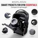 Magnetic Gym Bag Small | Magnetic Gym Water Bottle Bag | Perfect Small Crossbody Bag for Focused Workouts | Mini Gym Bag for Women and Men | Water Bottle Holder with Strap (Black)