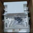 TVBU505-1 Recessed Outlet Box, Recessed Electrical Box for Wall Mount TV, Outlet Mounting Box for New Construction&Retrofit Projects, Wall Outlet Box with Duplex & Decorator Style Covers,2-Gang