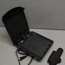 George Foreman 2-Serving Classic Plate Electric Indoor Grill and Panini Press, Black, GRS040B