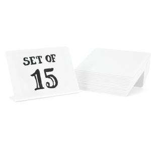 Set of 15 Mini Whiteboard, Small Dry Erase Food Signs 3 x 4 inches - Desktop Signs for Party Buffet, Food Display Card, Tabletop Chalkboards for Kitchen, Standing Menu Black Boards for Wedding