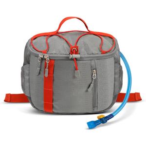 Reflective Hydration Backpack, Hydration Pack - Water Backpack with 2L/3L Hydration Bladder, Essential for Festivals - Rave Hydration Pack for Hiking, Running, Cycling, and Festivals (1.5L Bladder, Gray)