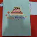 3D Pop Up Birthday Cards with Blow-Out Candle, Music & LED Lights  Interactive Birthday Greeting Card with Cake and Flowers  Unique Birthday Gifts for Women, Men, Kids, Mom, Dad, Friends (Multicolor)