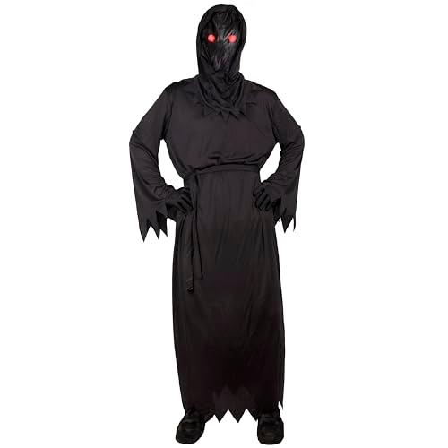 Kangaroo Youth 12+ yr Grim Reaper Costume - Halloween Costume for Youth - Creeper Scary Scream Outfit Horror Costume - Creepy Dementor Death Demon Cosplay Dress Up - Large