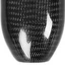 muge racing Universal Carbon Fiber Shift Knob Automatic/Manual Gear Shift Knob for Most Vehicles with 3 Adapters