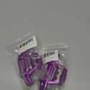 CNC Metal Front Bumper for MJX Hyper Go 14209 14210 RC Car Modification upgrade Accessories (PurPle),Set of 2