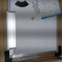 Magnetic Dry Erase Board for Doors, 24x18 Inch Whiteboard with Adjustable Long Arm Hook Mount - Easy to Install, Portable Hanging White Board for Home, Dorm Room, Office Cubicle & Small Spaces
