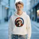 20 PCS Skull Heat Transfer Vinyl Stickers, Beast Animal Head Western Cowboy Style Iron On Patches for T-Shirts, Hoodies & Clothing Accessories, DIY Craft Decals, 9.8 inches x 9.4 inches