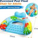 3 Pack Pool Floats Adult, SEETOHOME Inflatable Pool Float Chairs with Cup Holder, Pool Floaties for Adults, Lake Floats Perfect for Pool Lake River Beach Water Fun