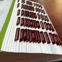 Thinkor Reposition Laminated Bible Tabs, Large Print Stickers, Easy to Read & Apply Bible Tabs for Women & Man (Leather Color)