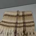 Women's colorful tassel knitted scarf, thickened for warmth in autumn and winter (230*45cm)