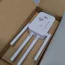2026 WiFi Extenders Signal Booster for Home, 1200Mbps Dual-Band 5GHz 2.4GHz Signal Long Range Up to 10000 sq. ft & 50 Devices (4 Antennas)