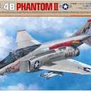Tamiya 61121-000 Vehicle 61121 1:48 F-4B Phantom II Mcdonnell Douglas Faithful Replica, Model Building, Plastic Kit, Crafts, Hobby, Model Kit, Assembly, Unpainted