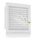 Zepoty 16"x16" Paintable Aluminum Alloy Gable Vent with Screen