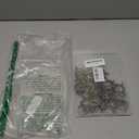 50 Packs Bronze Metal Curtain Rings with Eyelets, 1 inch Inner Diameter Drapery Rings Apply for Curtain Rods(Fits Up to 3/4-Inch Rod)