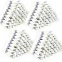 200 Pack Pre Rolled Silver Plastic Silverware Set with Napkins | Wrapped Plastic Cutlery Set with Napkin Include 200 Forks,200 Spoons,200 Knives,200 White Napkins for Party,Wedding,Christmas