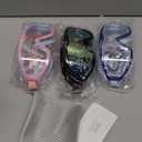 NSSIW Swim Goggles Swimming Kids-Goggles: Anti Fog No Leak with Nose Clip Earplugs for Girls Boys Youth 6-14 3 Pack (Black Gold & Navy Blue Clear & Pink Blue Clear)