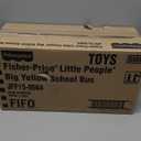 Fisher-Price Little People Musical Toddler Toy Sit with Me School Bus with Lights Sounds & 2 Figures for Pretend Play Kids Ages 1+ Years