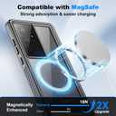 for Samsung Galaxy S23 Ultra Waterproof Case with Magsafe, Built-in Magnetic & Screen Protector, IP68 Certified Full Body Shockproof, for Water Sports Underwater Photography, 6.8" Blue