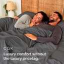 Bulk Case Pack of 20 Flat Sheets - (20) King Size Hotel Quality Top Flat Bed Sheets Only - Wholesale Bulk Bedding for Hotels, Spas & Airbnbs - Breathable, Cooling & Wrinkle Free - (King, Dark Grey)