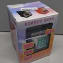 Piggy Bank Electronic Mini ATM for Kids Baby Toy, Safe Coin Banks Money Saving Box Password Code Lock for Children,Boys Girls Best Gift(Navy Blue)