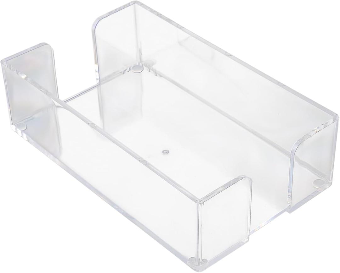 Rectangular Acrylic Tissue Holder Transparent Napkin Dispenser for Home Office and Hotel Use Compact Napkin Box for Easy Placement of Towels and Guest Towels