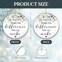 9 x Thank You Gift Ornament 2025, White Elephant Exchange  Never Forget The Difference That You Make Keepsake  Appreciation Gift Ornament for Teachers, Nurses, Friends, Volunteers, Coworkers