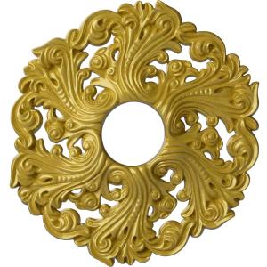 Ekena Millwork CM19ORRGS Orrington Ceiling Medallion, Rich Gold