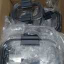 Rubbermaid Brilliance Food Storage Containers, 14 Piece Plastic Containers with Lids, BPA-Free, Leak Proof, Clear (Set of 7 Assorted Containers)