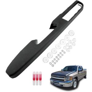 Door Armrest Repair Kit, Compatible with 2010-2014 Chevy Silverado Suburban Tahoe Avalanche, GMC Yukon Sierra, Front Left Driver Door Panel with Release Handle Above Armrest (27 inch), OE# 926740 (Black)