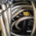 150Ft Metal Garden Hose durable stainless steel Water Hose, flexible, lightweight hose is resistant to kinks and tangles.With 10-way nozzle, strong 3/4” metal fittings, and a Stop Valve.