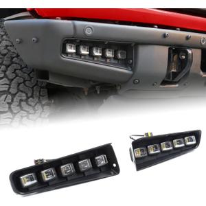 Mabett Fog Lights Assemblies Compatible with Ford Bronco 20262021-2025 2/4-Door, Daytime Running Lights for Bronco Accessories, Upgraded Fog Light Assembly