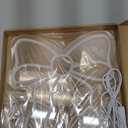 Retisee Pink Bow LED Neon Sign Bedroom Women Room Neon Light Sign Coquette Aesthetic Home Wall Preppy Dorm Beauty Room Salon Decor Party Bar Decoration Gift for Her 11.8x11.8in