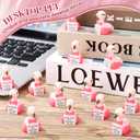 25Pcs 3D Printed Mini Flamingo Toys with Inspirational Quotes Positive Gifts Mini Flamingos Decorations for Colleague Staff Teacher