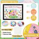Mooliwe 73 Pcs Our Class Is a Family Bulletin Board Set, 15.8"L x 13.4"W