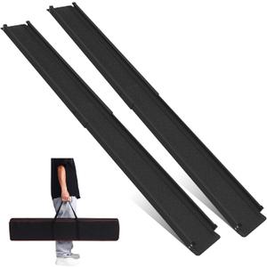 Wheelchair ramp 6FT, Lightweight, Retractable and Portable, can be Used for Wheelchair ramps, Comes with a Handbag-Black