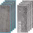 BlueStars m6 Microfiber Wet & Dry Mopping Pads for i.Robot Braava Jet M6 6110, 6012, 6112, 6113  Washable and Reusable, 4 Wet Pads & 4 Dry Pads (4 Wet & 4 Dry)