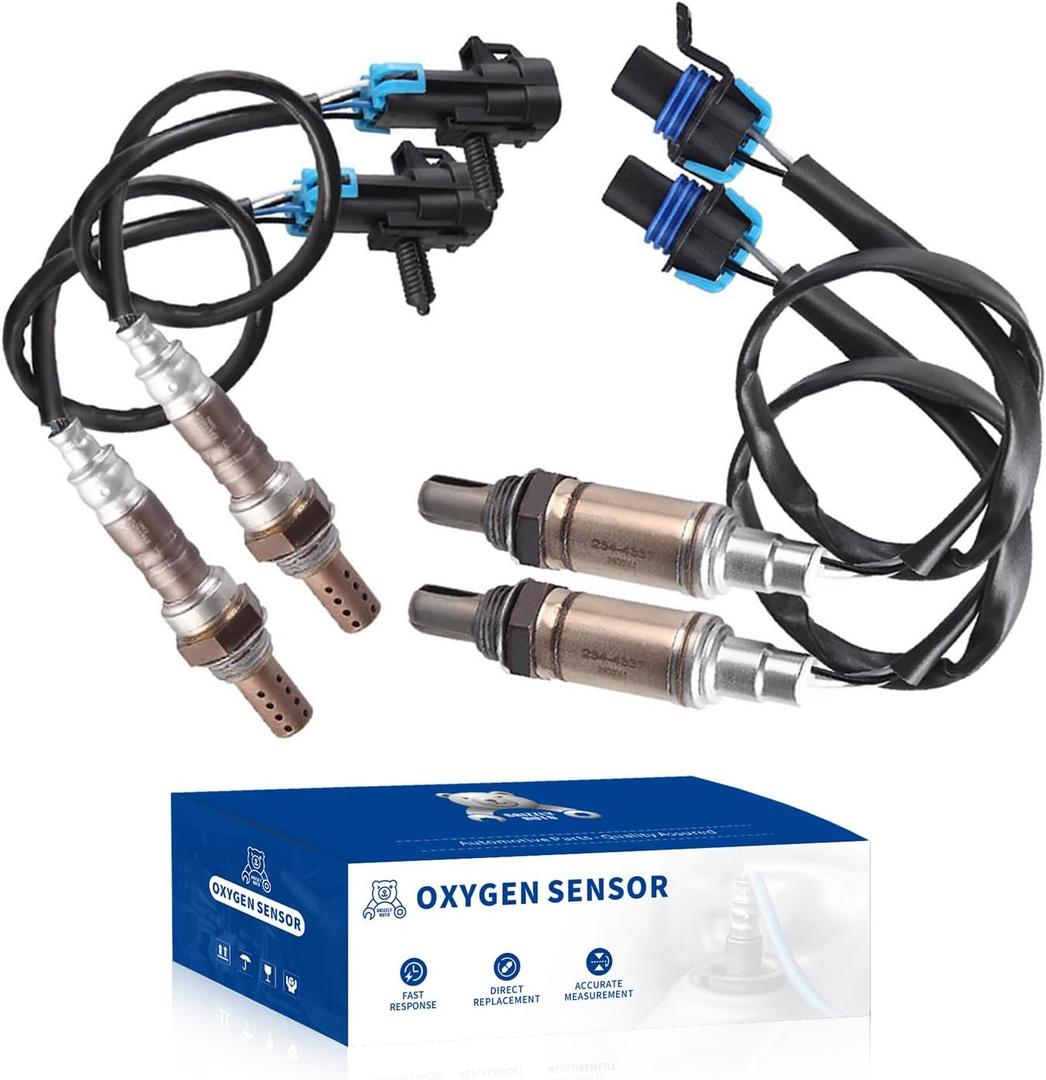 O2 Oxygen Sensor Upstream and Downstream for Cadillac Escalade, for Chevy Avalanche Suburban Silverado 1500 2500 3500 HD, for GMC Sierra Yukon XL 1500 2500 06-07 4.3 4.8 5.3 6.0L, 234-4337 234-4018