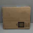 Mayfair Bennett Toilet Seat with Brushed Gold Hinges, Slow Close Wood Seat, Secure Metal Hinges, Easy Install, Made in USA, Round, White