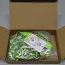 HOMIMP Chew Proof Dog Leash for Medium Large Dogs, Reflective 6 FT Heavy Duty Metal Chain Dog Leashes with Soft Padded Handle, Anti Bite Durable Rope Leashes for Pitbull, Non Chewable (Green)