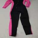 Hevto Kids Wetsuit for Boys Girls Toddler Youth 3/2mm Neoprene Full Wet Suits in Cold Water for Swimming Surfing Diving (10, K1-3mm-Back Zip-Pink)