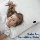 Grounding Pillowcase Grounding Pillow Case, 20"x30" Grounding Pillowcases Queen Size with 15ft Grounding Cord for Better Sleep, Beige