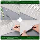 3 Pcs Sliding Gauge Measuring Tool Aluminum Expanding Sewing Gauge Button Guide Spacing Device 5-in-1 Quilting Ruler Measuring Tool Set for Crafting Sewing Beginner Supplies